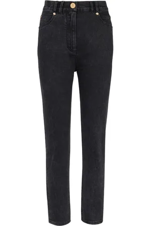 Balmain Højtaljede jeans med smal pasform