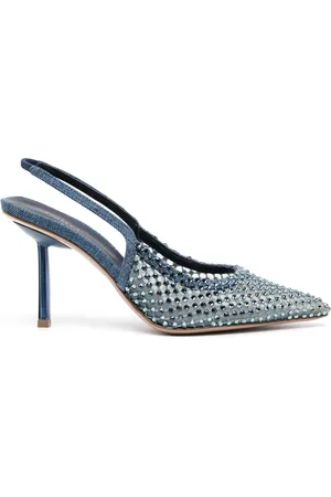 LE SILLA Gilda 80mm pumps med krystaludsmykning