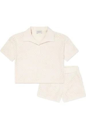 Moncler Sæt med shorts og top i bomuldsblanding