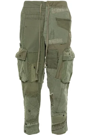 GREG LAUREN Bukser med patchwork-design