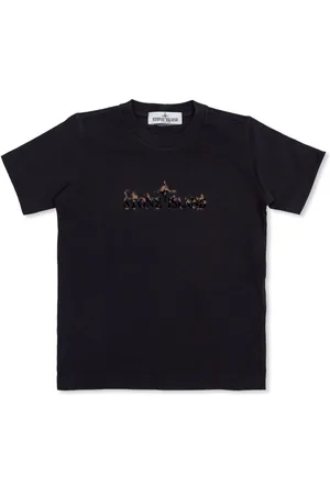 Stone Island T-shirt med kompastryk