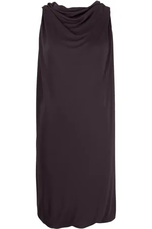 Lanvin Kort kjole med vandfaldsudskæring