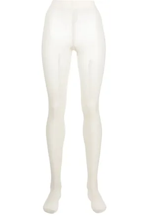 Durazzi Milano Silke-tights med frynsedetalje