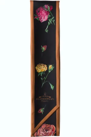 Prada Tørklæde i twill med blomstertryk