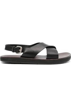 Premiata Sandaler i læder med krydsende remme