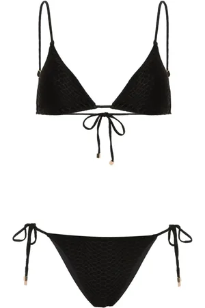 Noire Swimwear Nikki bikinisæt med slangeskinds-effekt