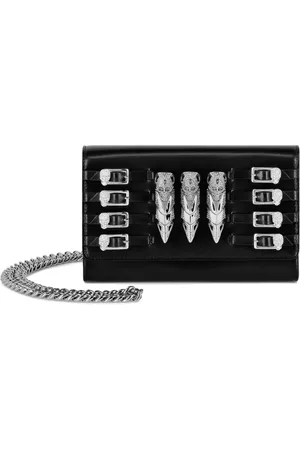 Philipp Plein Clutch i læder med spænde