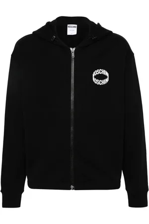 Moschino Hættetrøje med logo og lynlås