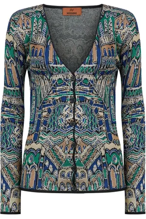 Missoni Cardigan med flerfarvet mønster
