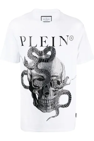 Philipp Plein Kortærmet T-shirt med slangetryk