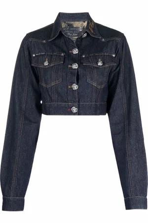 Philipp Plein Cropped denimjakke