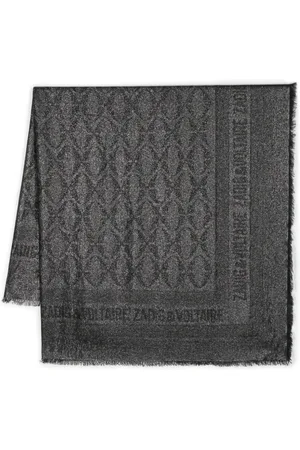 Zadig & Voltaire Glenn tørklæde i jacquard med logo