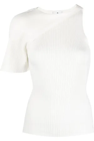 Courrèges Ribstrikket top med én skulder