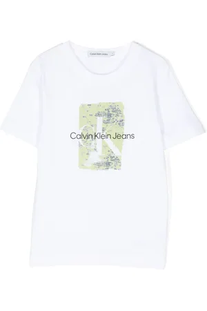 Calvin Klein T-shirt med Second skin-tryk