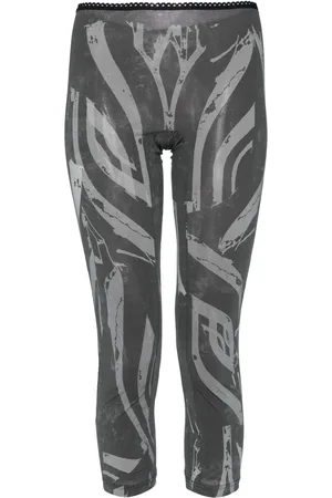 YOHJI YAMAMOTO Leggings med abstrakt tryk