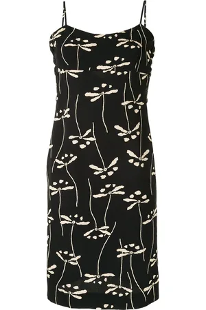 CHANEL 1998 knælang skjortekjole med blomster