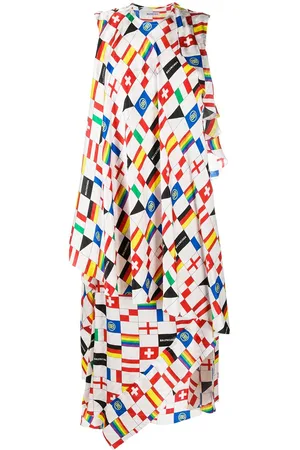 Balenciaga Mønstret silkekjole