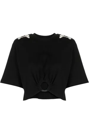 JOHANNA ORTIZ Cropped Ensenada T-shirt med broderi