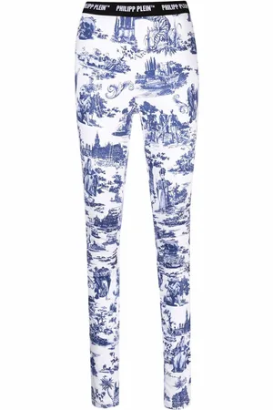 Philipp Plein Højtaljede leggings med brodering