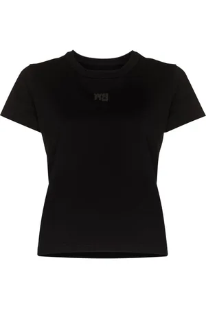Alexander Wang Kortærmet T-shirt med logotryk