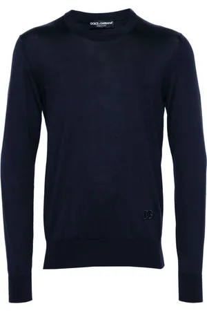 Dolce & Gabbana Silketrøje med rund hals