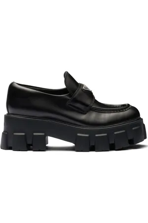 Prada Monolith 55 mm loafers i læder