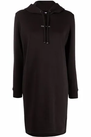 Calvin Klein Hættetrøje-kjole med logotryk