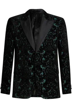 Etro Brokade-blazer i velour