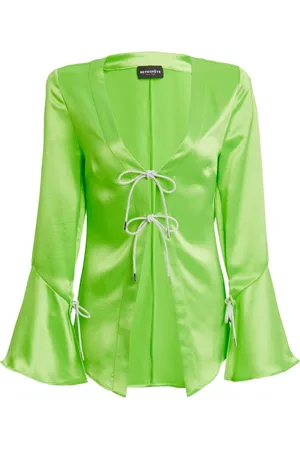 Retrofete Svea satin-bluse