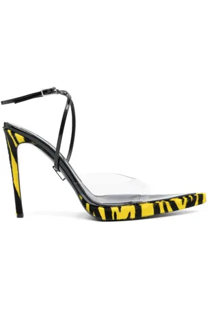 GCDS Zebra Rider 125mm sandaler i transparent design