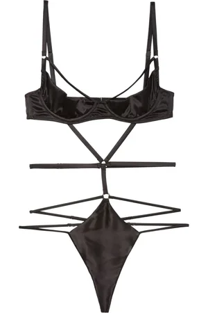 FLEUR DU MAL Bondage bodysuit med bøjle og stropper