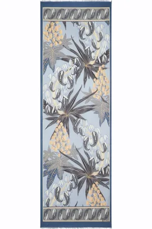 Etro Frynset tørklæde med blomstertryk
