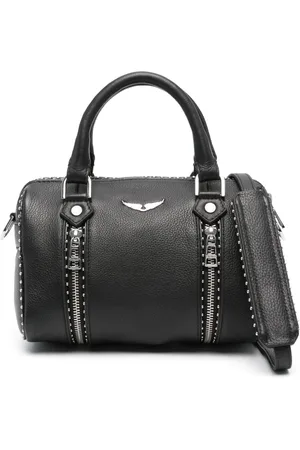 Zadig & Voltaire Lille tote i læder med logo