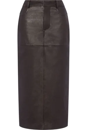 Moschino Pencil-nederdel i læder med mellemlang pasform