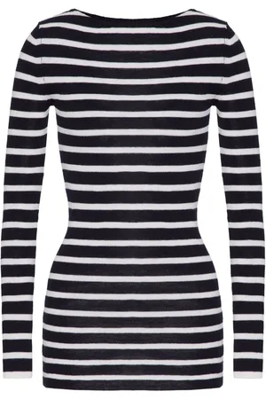 VALENTINO GARAVANI Intarsia-strikket trøje med striber