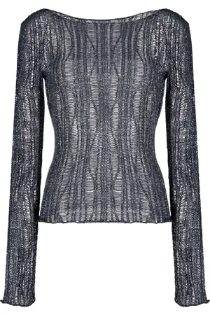 Voz Sweater i strik med bådudskæring