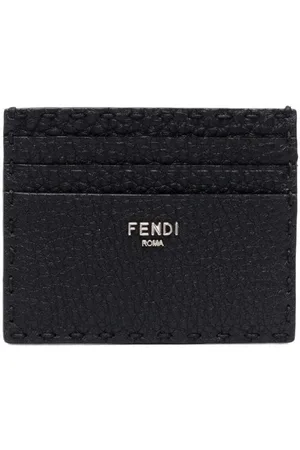 Fendi Kortholder i læder med logotryk