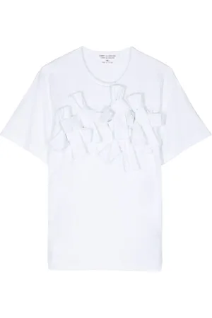 Comme des Garçons T-shirt i jersey med bindedetalje