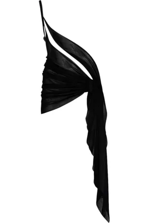 MUGLER Strand-cover-up med én skulder