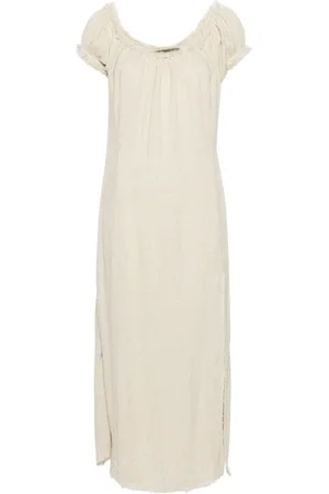Elena Velez Frynset chemise slip-kjole