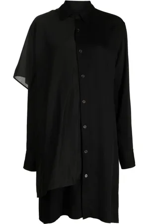 YOHJI YAMAMOTO Skjortekjole i satin