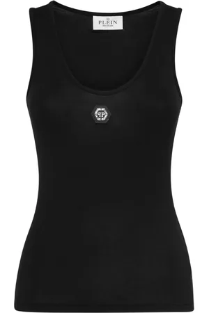 Philipp Plein Tanktop i bomuld med logo