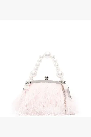 MONNALISA Clutch med fjerdetalje