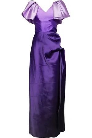 Saiid Kobeisy Taffeta-kjole med gradueret effekt