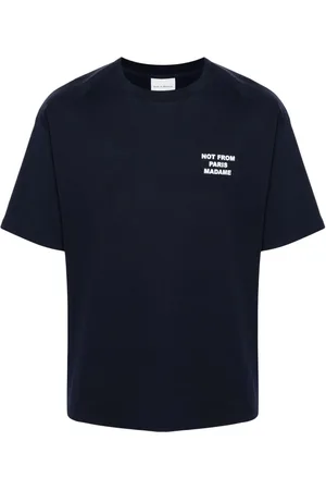 Drôle de Monsieur T-shirt med slogantryk