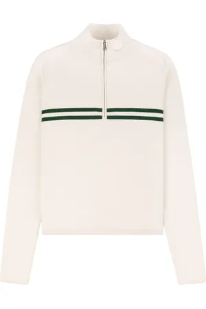 Sporty & Rich Minimal sweatshirt med kvart lynlås