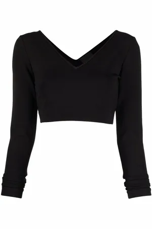 Givenchy Top med lange ærmer og V-hals