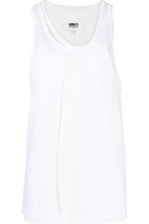 Maison Margiela Asymmetrisk tanktop med splittet detalje
