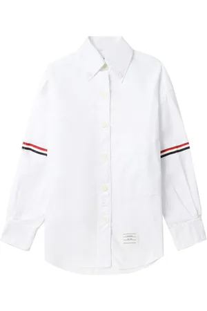 Thom Browne Skjorte med RWB stribedetalje
