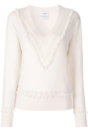 Barrie Romantic Timeless-pullover i kashmir med V-hals